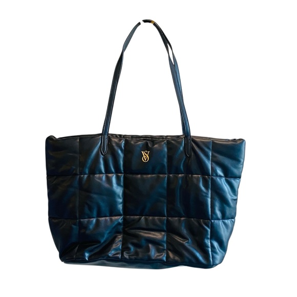 Victoria's Secret Black Quilted Tote Bag - Picture 2 of 7